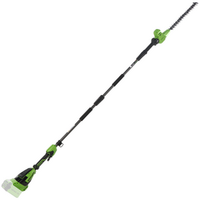 Greenworks PH40B01-01 - Cortasetos eléctrico con pértiga telescópica orientable - 40 V - BATERÍA Y CARGADOR NO ESTÁN INCLUIDOS