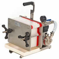 Enotecnica Pillan FC8 - Filtro profesional para vino de 8 cartones de 20x20 cm - Bastidor de acero inoxidable y bomba NOVAX