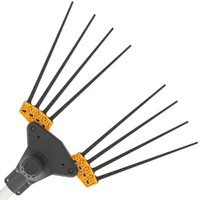 Volpi Bomber 165XL - Vareador de aceitunas el&eacute;ctrico a bater&iacute;a - P&eacute;rtiga telesc&oacute;pica 240/360cm