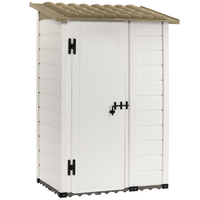 Garofalo Tuscany 100 - Caseta de jardín - Con puerta descentrada - 122,5 x 82,5 x 201 cm