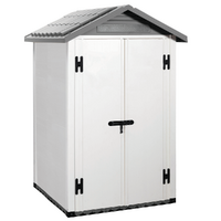 Garofalo Urban 120 - Caseta de jard&iacute;n - Con puerta de doble hoja - 122,5 x 122,5 x 214 cm