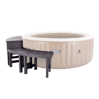 Intex - Banco de 2 asientos medios + 2 asientos altos para spa redondo