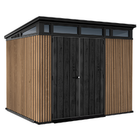 Keter Signature Venetian 9x7 - Caseta de jard&iacute;n - Con puerta de doble hoja - 277x218x226 cm