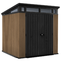 Keter Signature Venetian 7x7 - Caseta de jard&iacute;n - Con puerta de doble hoja - 214x218x226 cm