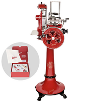 Berkel B2 Roja - Cortadora de fiambre de volante con pedestal - Cuchilla de acero cromado de 265 mm