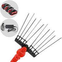 Aima Twigo Cordless - Vareador de aceitunas electrico a batería - Pértiga fija de aluminio - 3 x 21 V 5,2 Ah