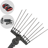 Aima Twigo Basic Cordless - Vareador de aceitunas el&eacute;ctrico a bater&iacute;a - P&eacute;rtiga fija de aluminio - 2 x 21V 5.2Ah