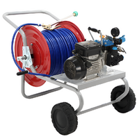 Kit de motobomba el&eacute;ctrica para pulverizaci&oacute;n con carro - Bertolini Pumps POLY 2025 H.P. RTE.1 - Para productos qu&iacute;micos y &aacute;cidos