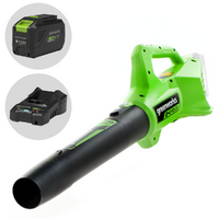 Greenworks G24ABO - Soplador axial de bater&iacute;a 24V 8Ah