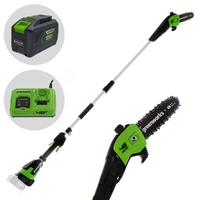 Greenworks G48PS - Podadora de batería con pértiga 48V - Batería 5Ah