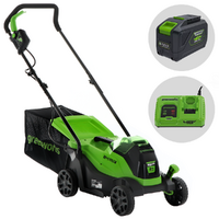Greenworks GD24LM33 - Cortac&eacute;sped de bater&iacute;a - 24V/10Ah - Corte de 33 cm