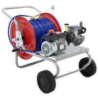 Kit de motobomba el&eacute;ctrica para pulverizaci&oacute;n con carro - Comet MTP P40/20 EL MNF - Para productos qu&iacute;micos y &aacute;cidos