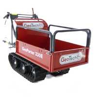 Carretilla de orugas con motor GeoTech 330E GeoPorter, caja extensible, capacidad 300 kg