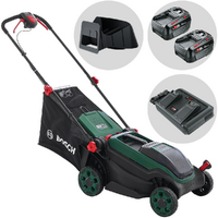 Bosch Rotak18V2-38 - Cortac&eacute;sped de bater&iacute;a - 2X18V/4Ah - Corte de 38 cm