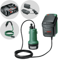 Bosch GardenPump 18V-2000 - Bomba sumergible de batería - 18 V 2,5 Ah