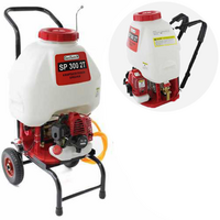 GeoTech SP 300 2T - Pulverizador de gasolina - De mochila + carro - 2 tiempos de mezcla