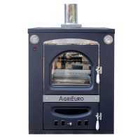 Horno de le&ntilde;a de empotrar Medius 80 Inc en acero - Ventilado