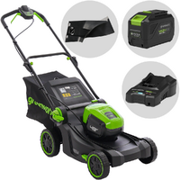 Greenworks GD48LM41II - Cortac&eacute;sped de bater&iacute;a - 48 V/4 Ah - Corte de 41 cm