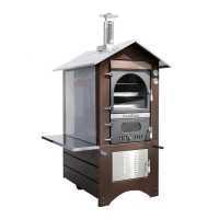 Horno de le&ntilde;a de exterior Magnus 80 Deluxe EXT INOX - Esmalte de cobre
