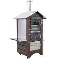 Horno de le&ntilde;a de exterior Medius 60 Deluxe EXT INOX - Esmalte de cobre