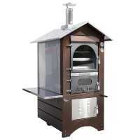 Horno de le&ntilde;a de exterior Magnus 100 Deluxe EXT INOX - Esmalte de cobre
