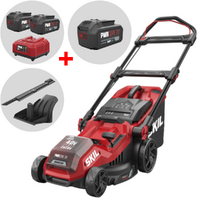 SKIL 0135 BA - Cortac&eacute;sped de bater&iacute;a 2x20V/4Ah + bater&iacute;a 20V 4Ah gratis - Corte de 38 cm