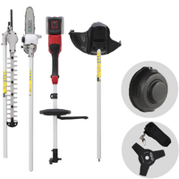 GeoTech X-Line MT-40V - Desbrozadora multifunción a batería - 40 V - BATERÍA Y CARGADOR NO ESTÁN INCLUIDOS