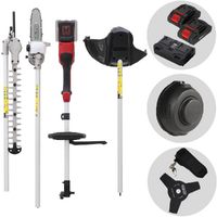 GeoTech X-Line MT-40V - Desbrozadora multifunción de batería - 40V - 2x20V 2Ah
