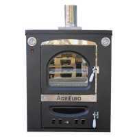 Horno de le&ntilde;a de empotrar Medius Plus 100 Inc en acero - Ventilado