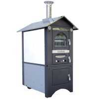 Horno de le&ntilde;a de exterior Medius Plus 100 EXT en acero - Ventilado con techo en INOX