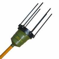Oliviero Synthesis - Vareador de aceitunas el&eacute;ctrico de bater&iacute;a de 180 cm con p&eacute;rtiga fija en aluminio 