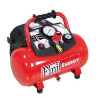 Fini Energy 12 - Compresor de aire el&eacute;ctrico port&aacute;til monof&aacute;sico, sin aceite - Motor 1.5 HP - 12 L