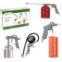 Kit accesorios neum&aacute;ticos para compresor, 5 piezas GeoTech