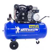 Michelin VCX 100-3 - Compresor de aire el&eacute;ctrico monof&aacute;sico de correa - Motor 3 HP - 100 L