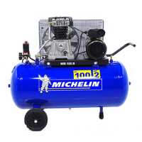 Michelin MB 100 B - Compresor de aire el&eacute;ctrico monof&aacute;sico de correa - Motor 2 HP - 100 L