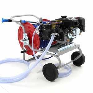 Motobomba fumigadora con carro Comet APS 41 con motor de gasolina Loncin 5,5 HP