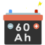 Batería de 60  Ah (60 amperios)